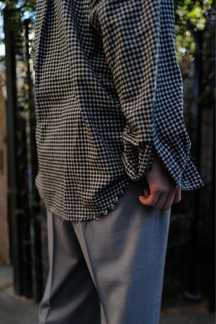 柿乃葉別注　blackbird　 “裁ち切り”シャツ