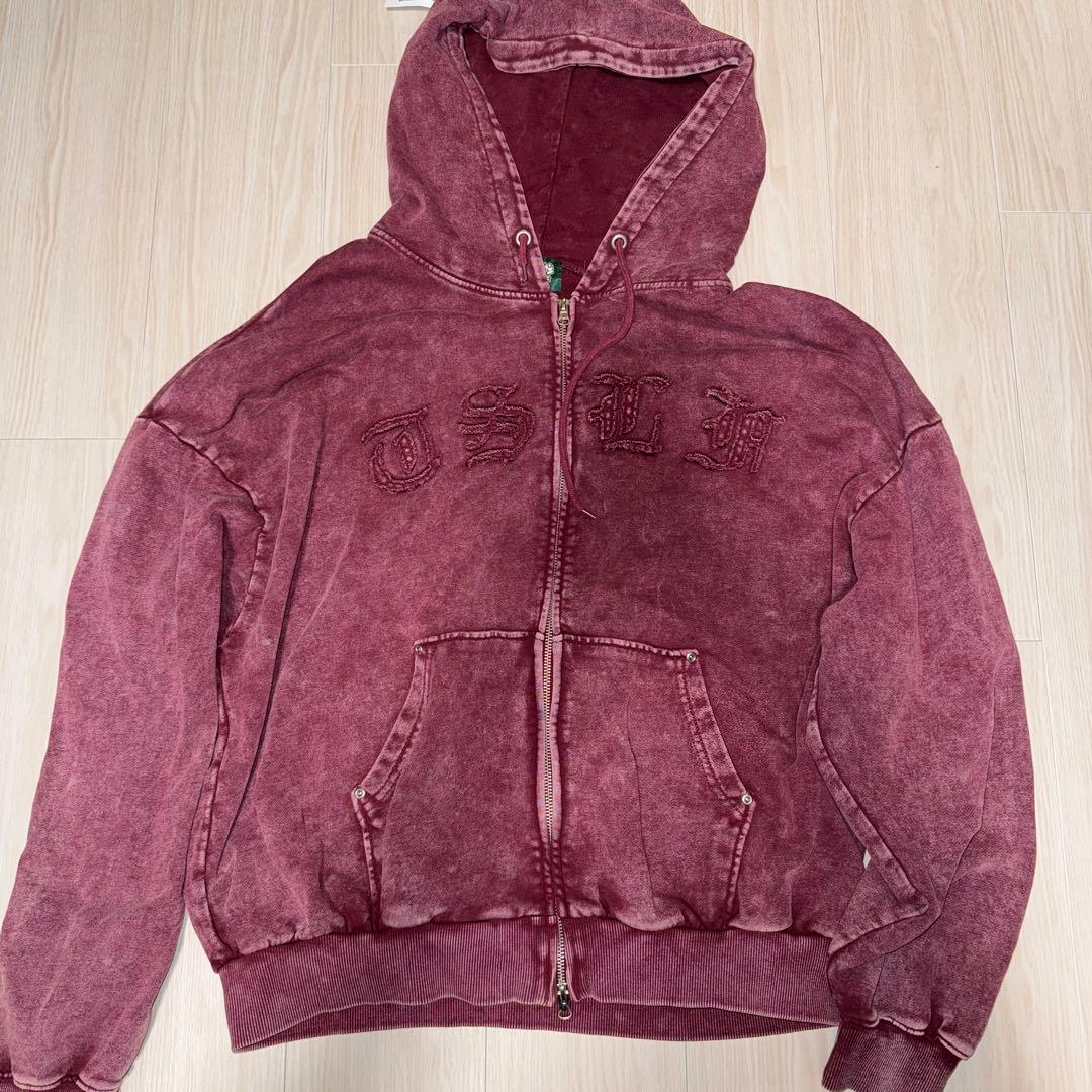 That's Life ザッツライフ ダブルジップパーカー 赤 レッド - メルカリ