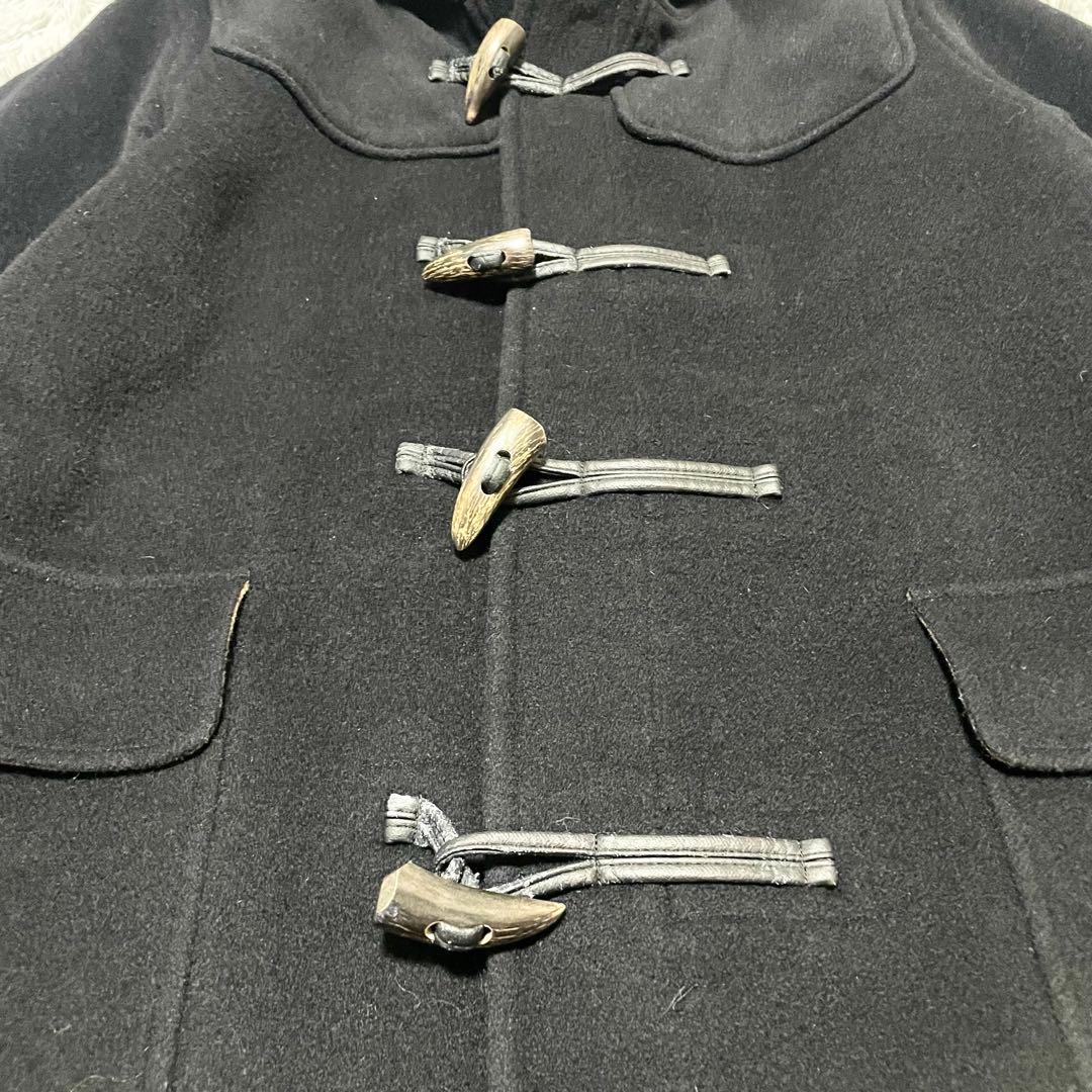 バーバリーブラックレーベル ダッフルコート ロング ノバチェック ブラック L