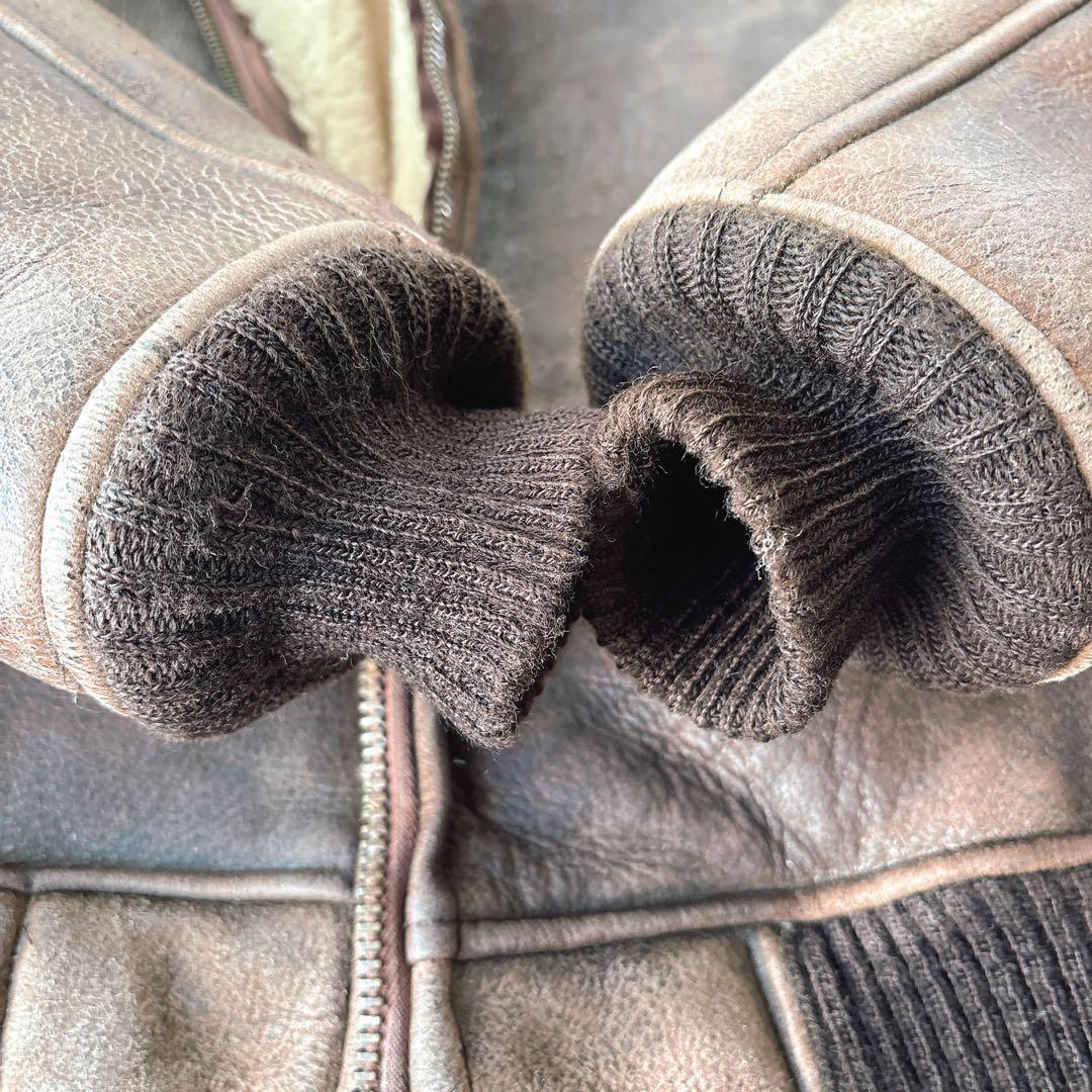 AVIREX B-6 フライトジャケット 40 USA製 ムートン 90s