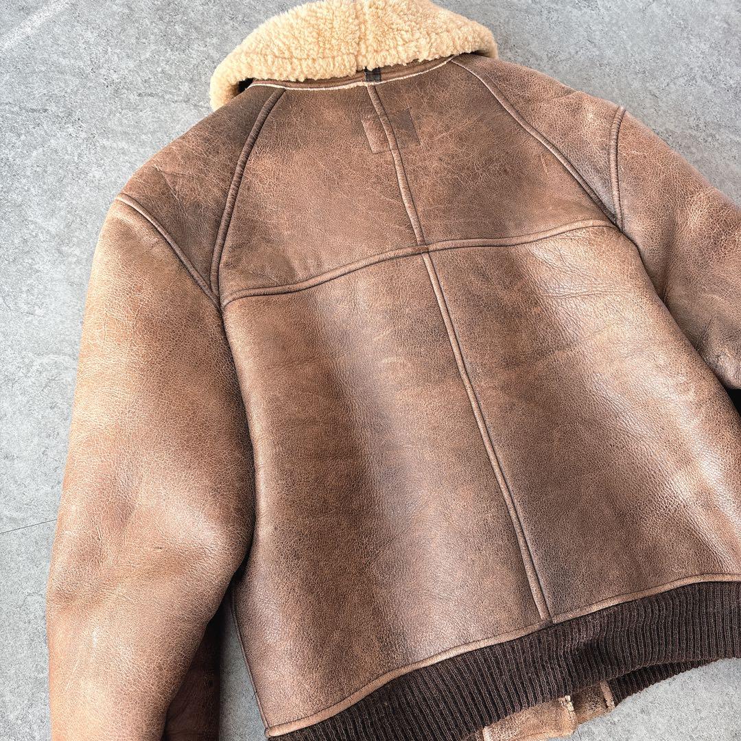 AVIREX B-6 フライトジャケット 40 USA製 ムートン 90s