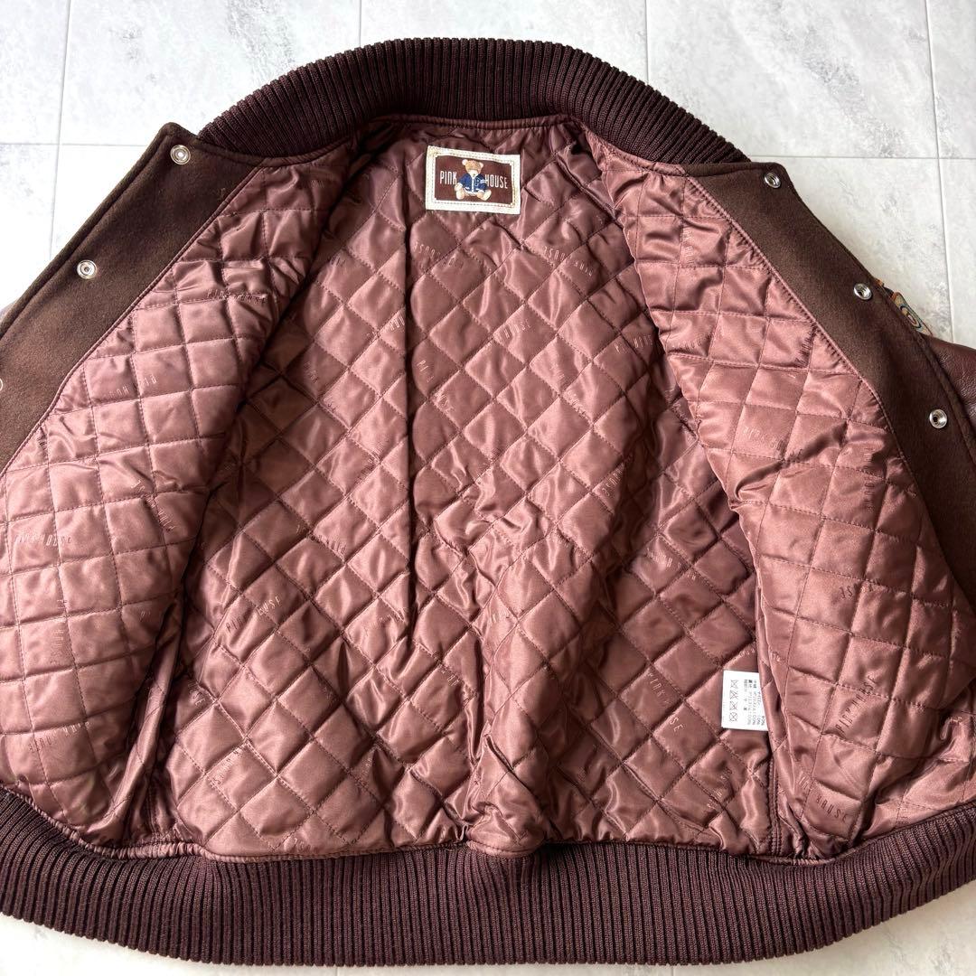 【ほぼ未使用】ピンクハウス テディベア スタジャン 袖革 ユニセックス 日本製