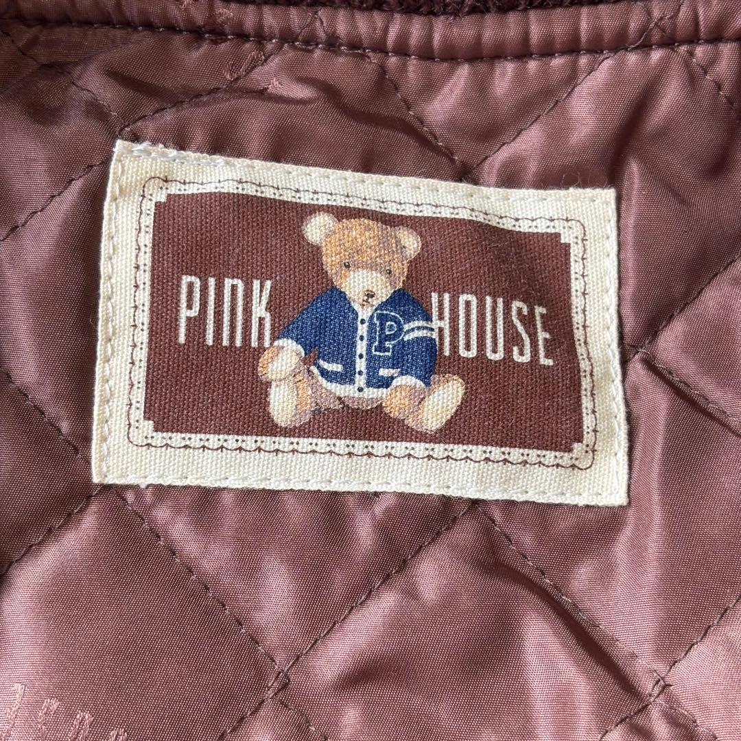 【ほぼ未使用】ピンクハウス テディベア スタジャン 袖革 ユニセックス 日本製