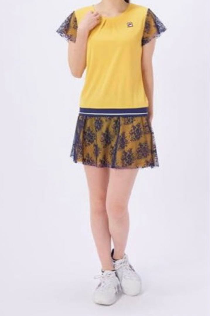 No.709 FILA 重ねチュールのゴージャス可愛い☆元気スコート☆XL☆