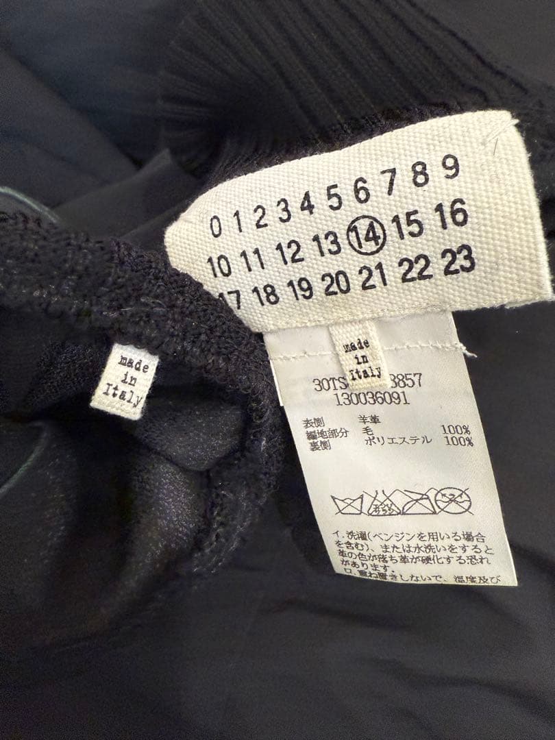 極美品　マルジェラ　ラムレザー グローブ　手袋 黒