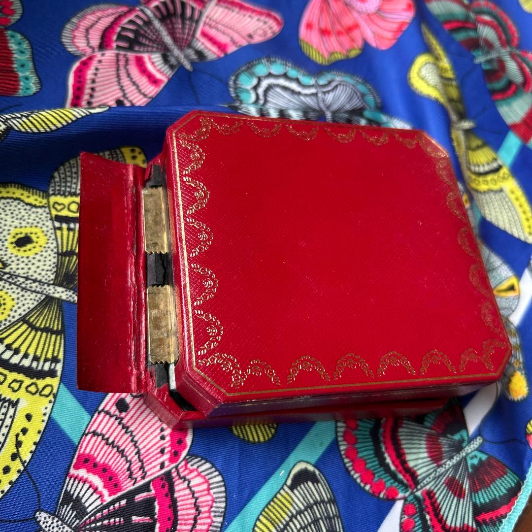 Cartier 幾何学模様 カフリンクス 専用ケース付き