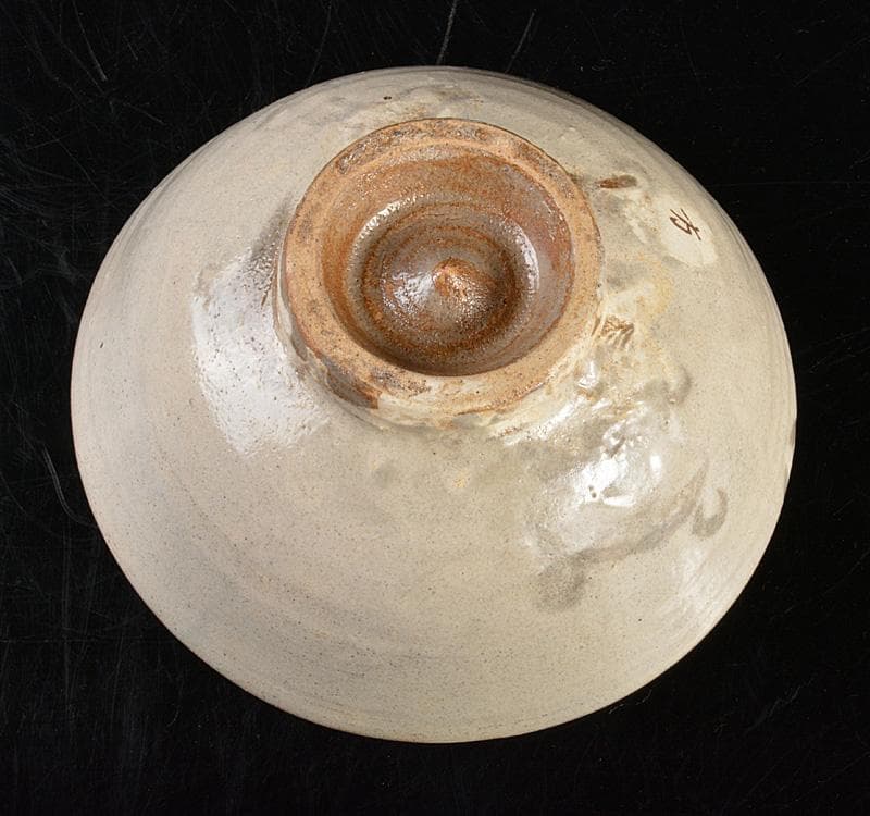 朝鮮美術　韓国李王家　楽善斎　李方子造　高麗焼　茶碗　共箱　V　R5185