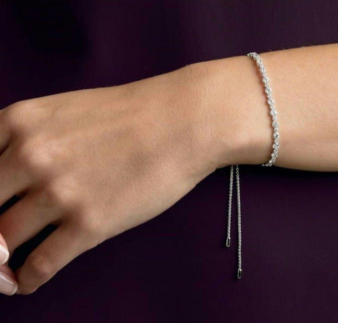 ほぼ新品 SWAROVSKI Matrix テニス ブレスレット スワロフスキー