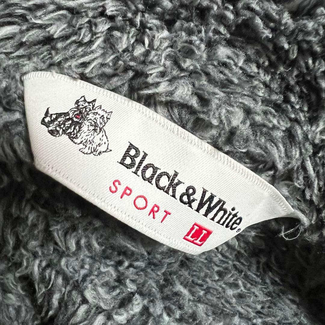 美品❤️ラインストーン❤️Black&White ボアフリースジャケット ブルゾン