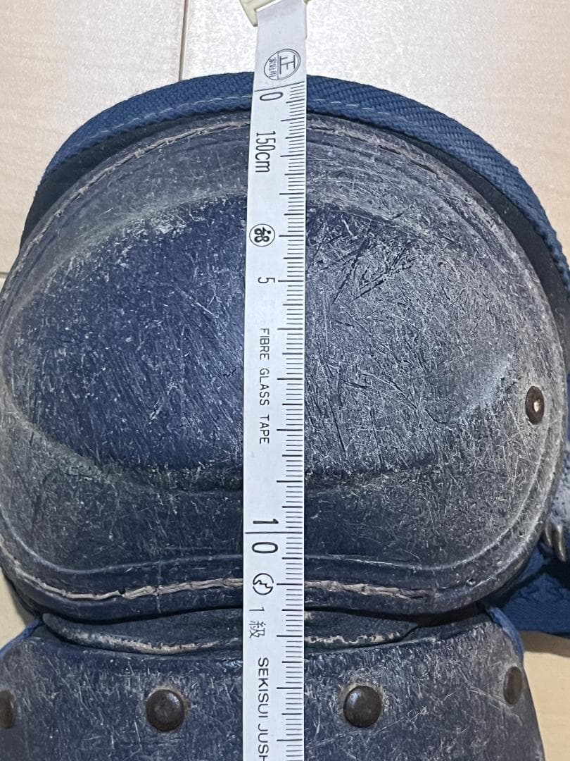 野球 ミズノ キャッチャー防具 プロテクター レガース ネイビー 少年低学年向け