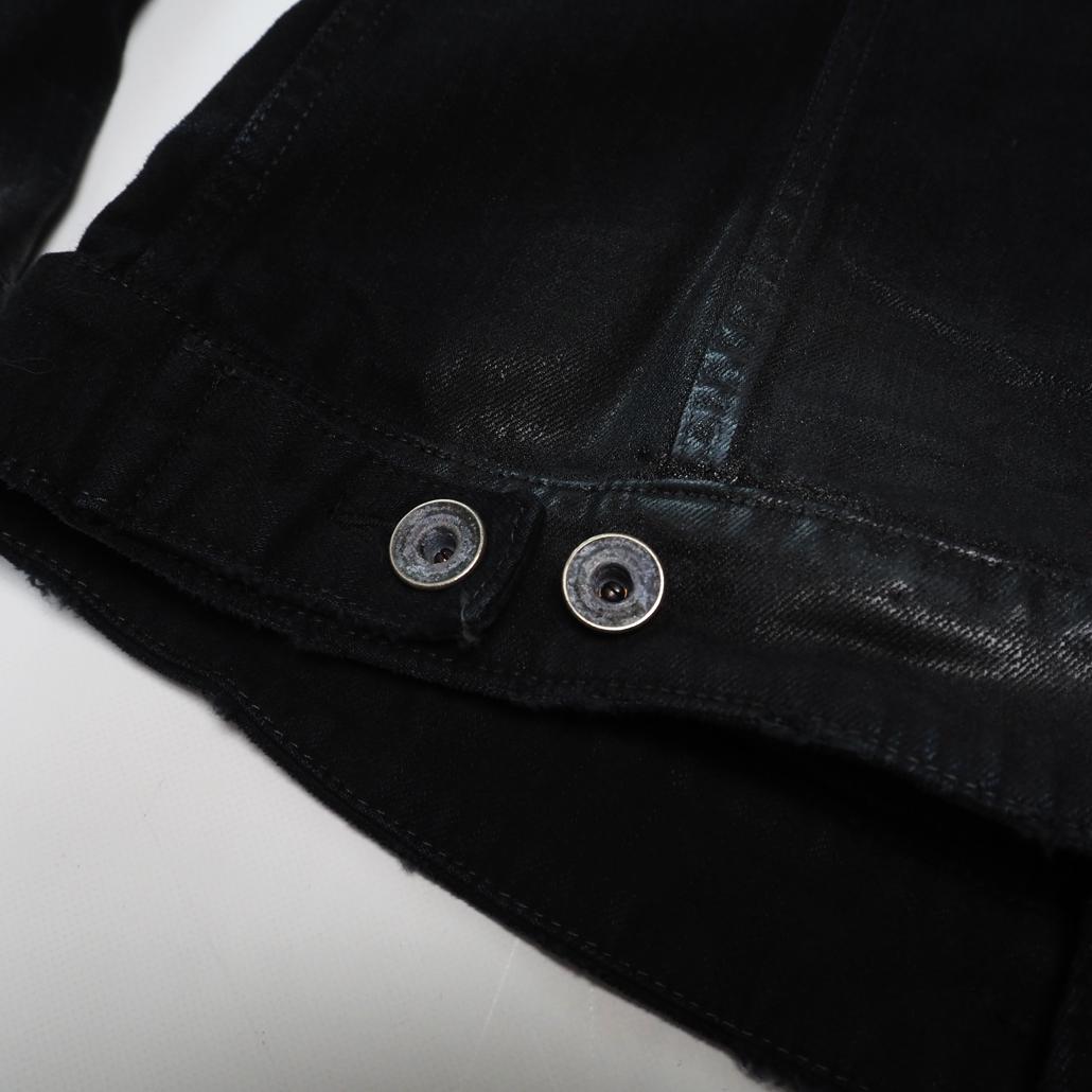 デッドストック L.G.B. コーティングブラックデニムジャケット Y2K