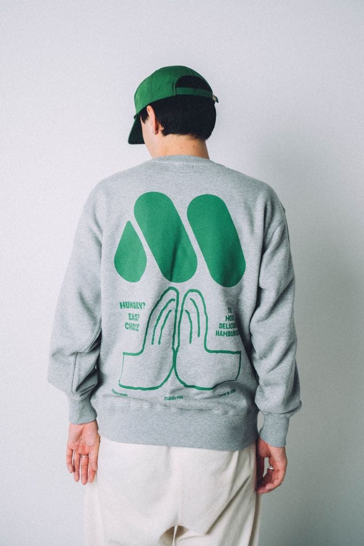 【★新品・未使用】モスバーガーは最高スウェット・グレー　Mサイズ