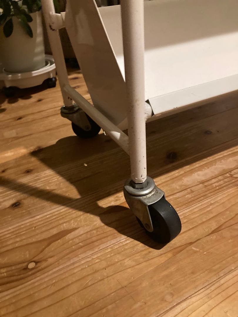 ファイルワゴン　ブックトラックL型片面傾斜3段　キャスターワゴン