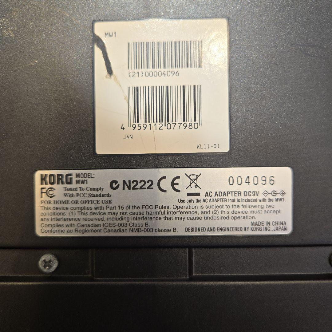 KORG micro STATION MW1 61鍵 シンセサイザー
