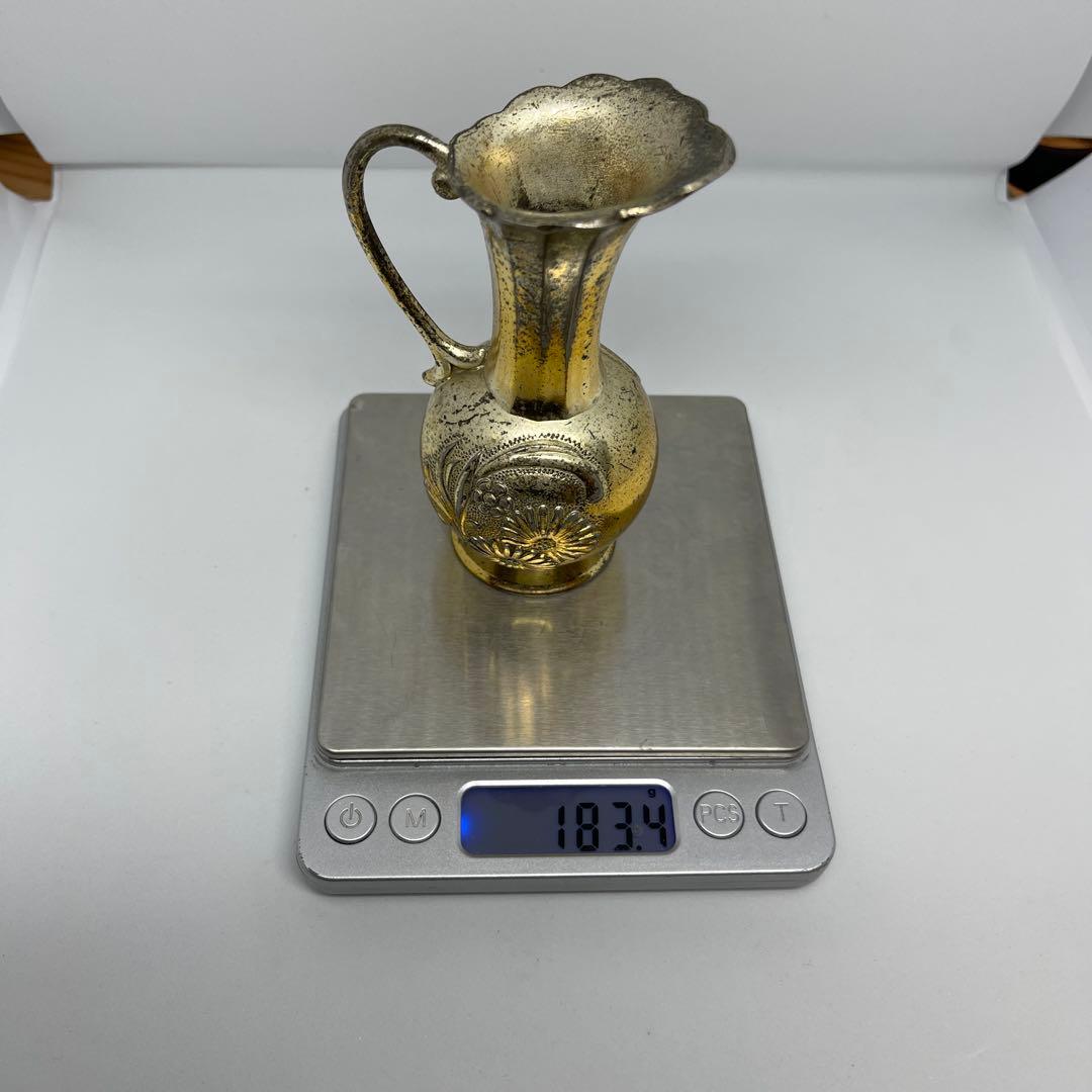 スターリングシルバー 製装飾花瓶 183.4g 銀製 1895年製 925