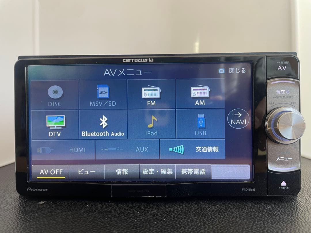 楽ナビAVIC-RW99 1月更新2025年地図最新第2.0.0.版オービス