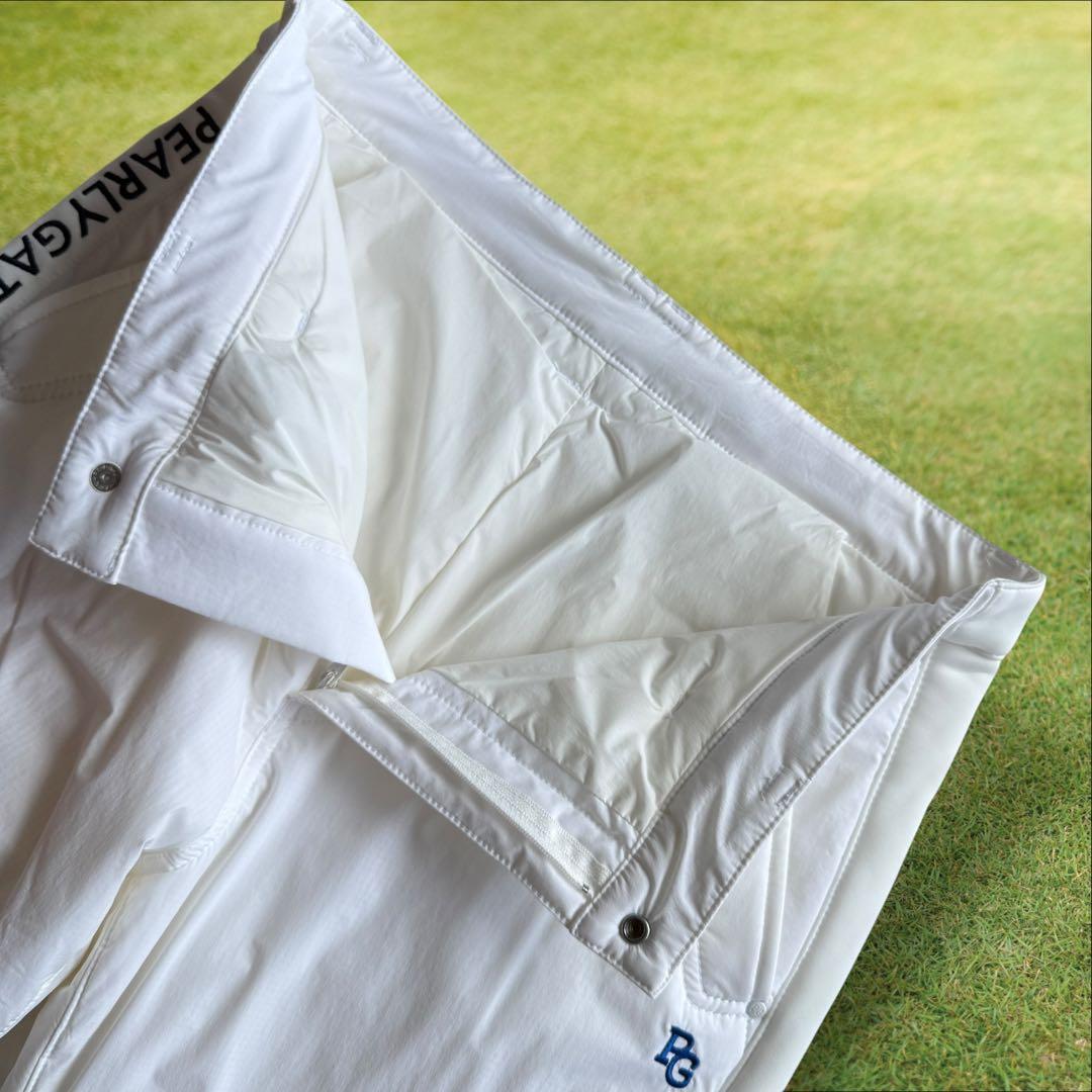 未使用級　中綿　蓄熱　パーリーゲイツ　パンツ　白　ホワイト　5 L〜XL相当