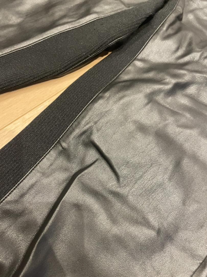 【美品】DOUBLE STANDARD CLOTHING フェイクレザーパンツ