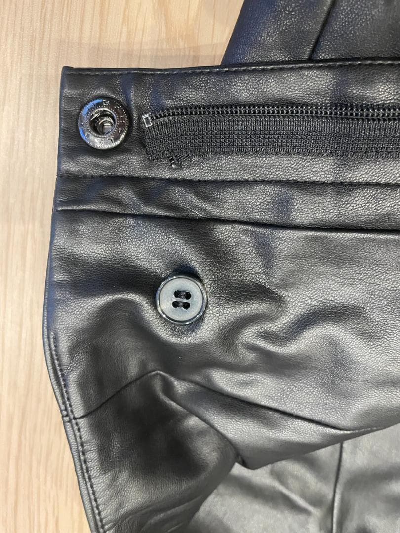 【美品】DOUBLE STANDARD CLOTHING フェイクレザーパンツ