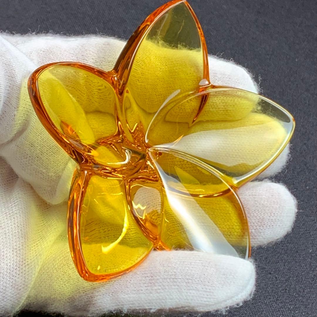 K858⭐︎バカラ クリスタル オーナメント ブルームコレクション オレンジ