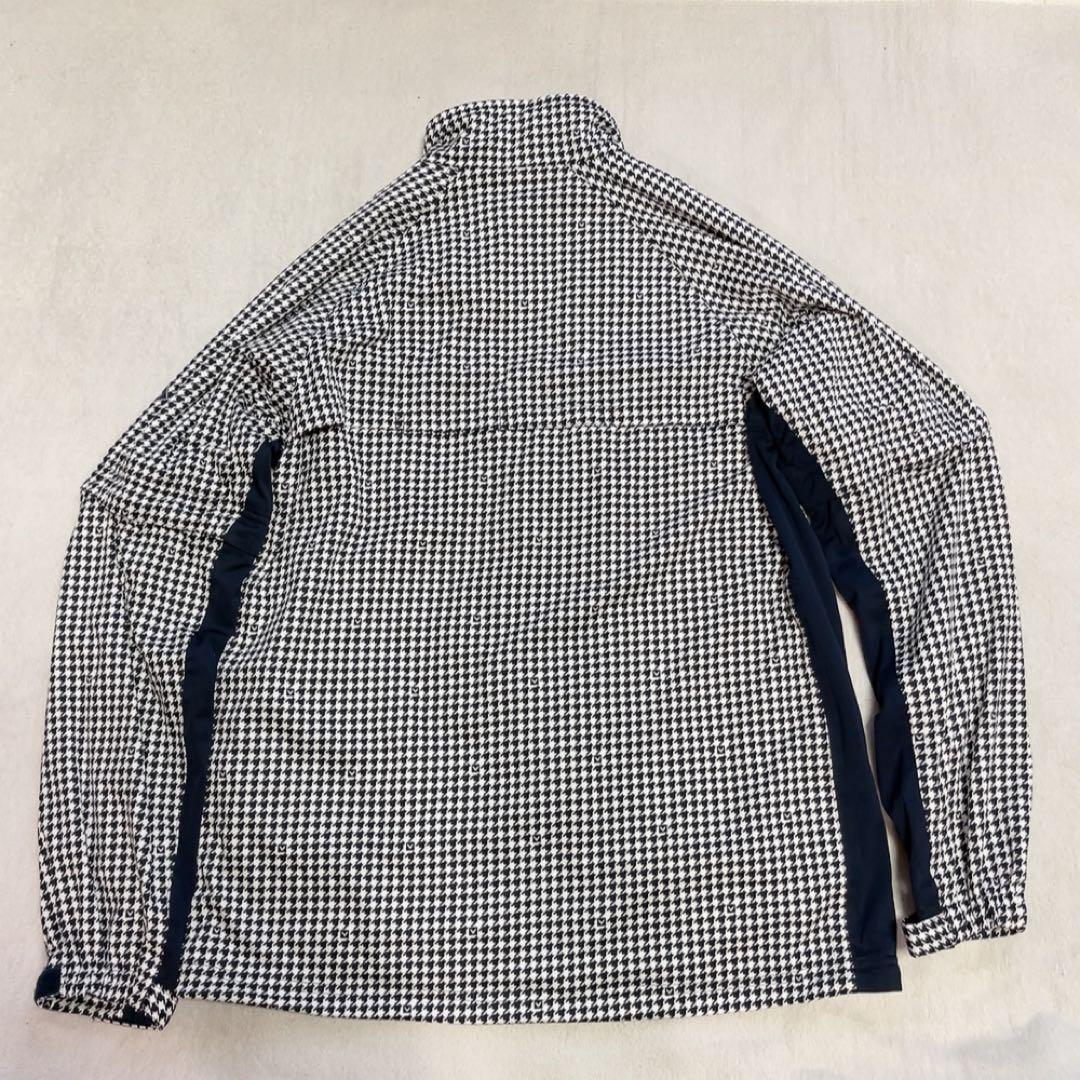極美品　キャロウェイ　レインコート　ジャケット　パンツ　千鳥格子　L 　ネイビー