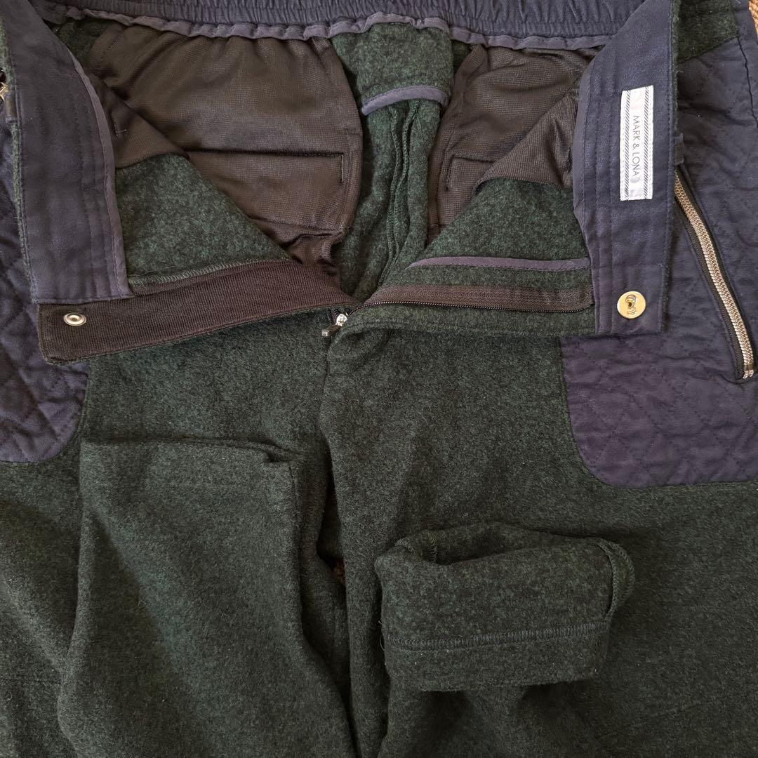 マークアンドロナ　パンツ　XL〜XXL相当 ウール　起毛素材　秋冬　暖パン