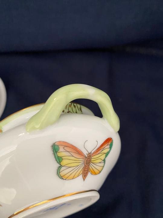 新品未使用　ヘレンド　ヴィクトリア　シュガーポット　ボンボニエール　バラ