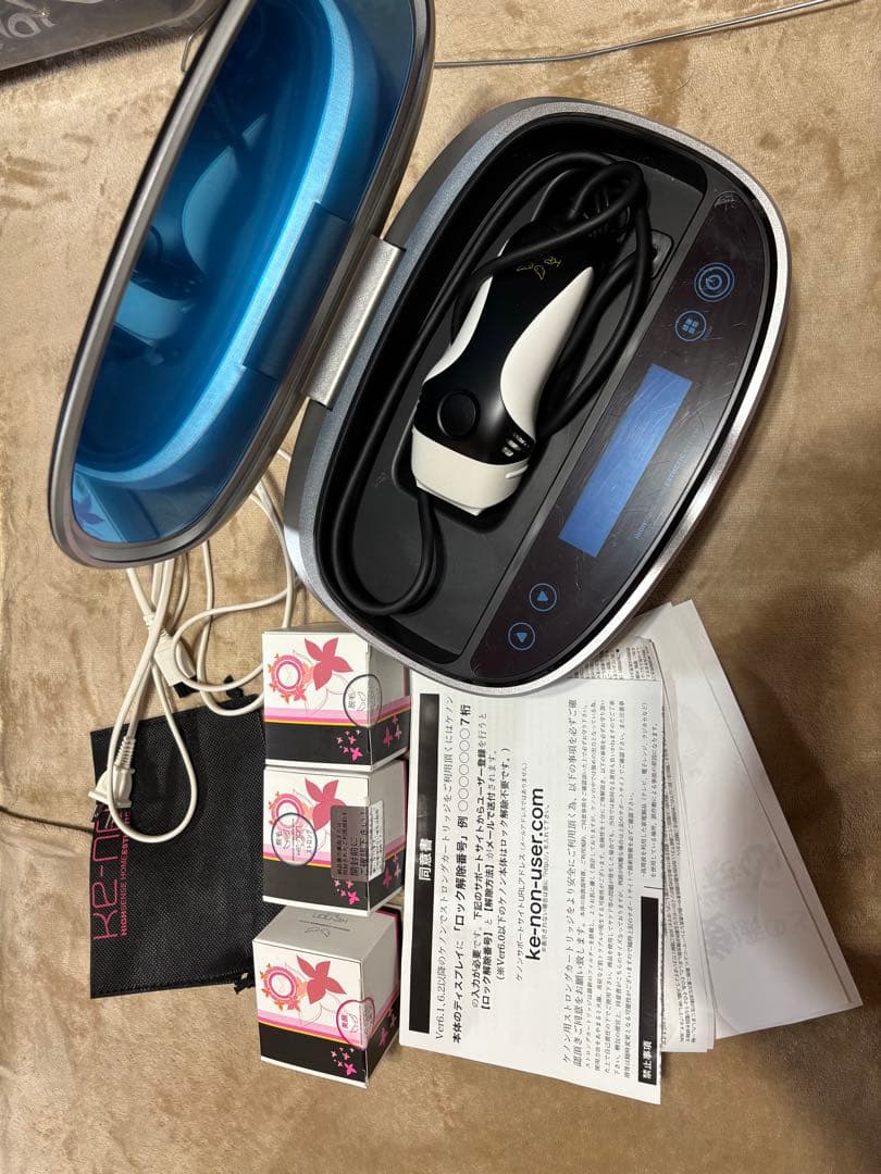 脱毛器 ケノン ke-non カートリッジ4個付き ver.8.4 ケノン 脱毛器 ver 8.4