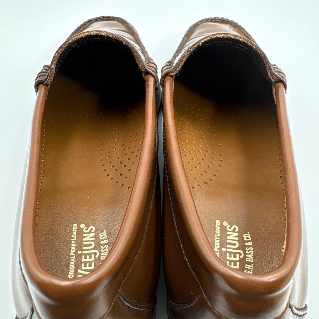 美品✨ウィージャンズ　ブラウン　レザー　ローファー　定番　人気　裏張り済