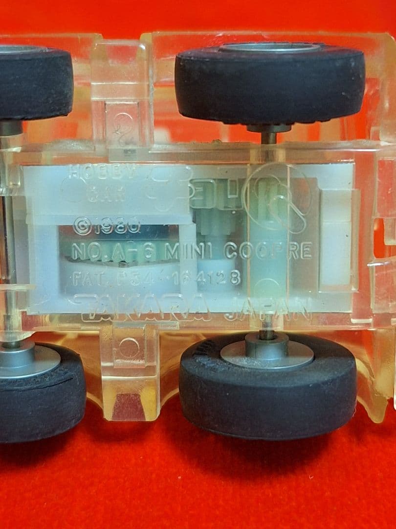 当時物 透明 スケスケ クリア チョロQ A品番 2台セット 銀座キンタロウ