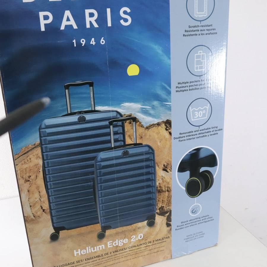 値下展示品 デルセー ヘリウムエッジ スーツケース Lサイズ ブルー