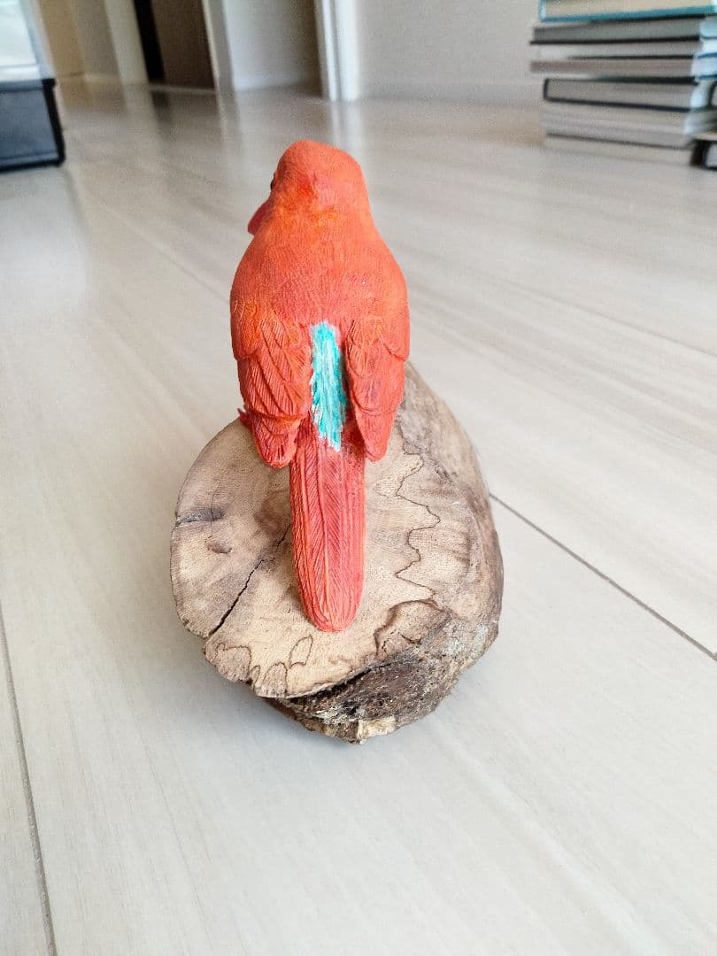 アカショウビンのバードカービング