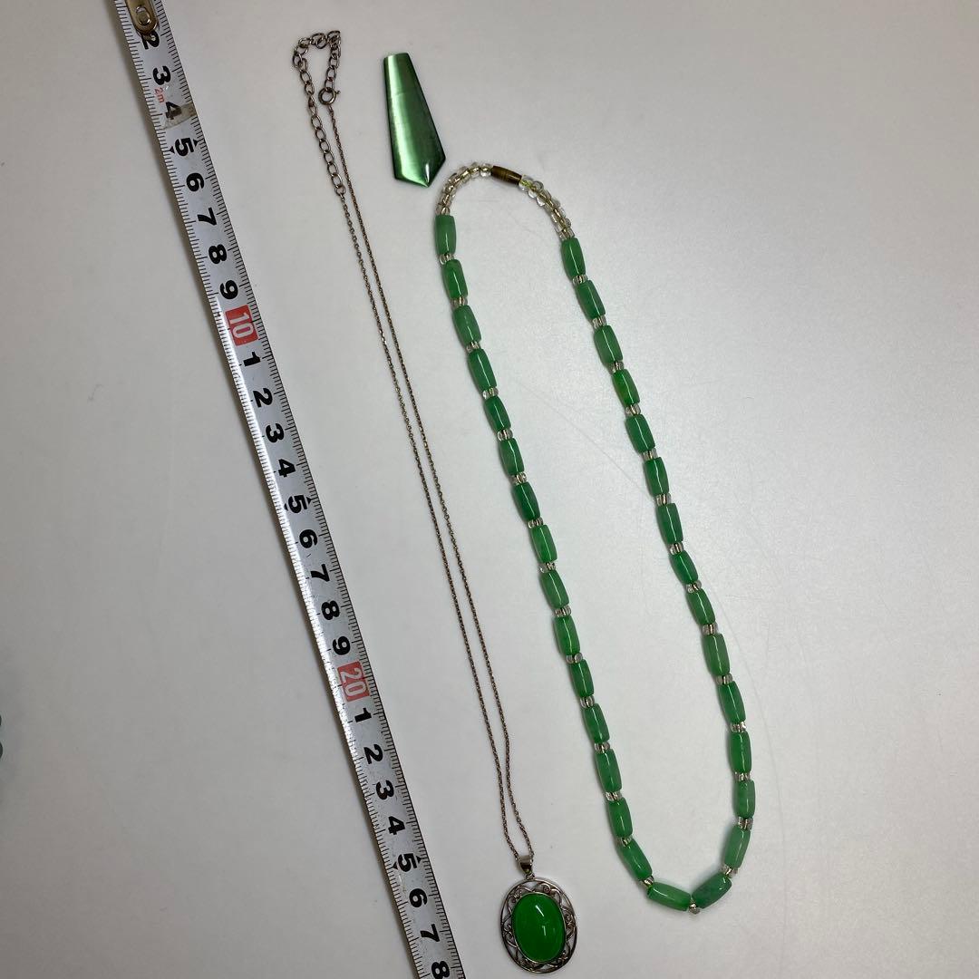翡翠丸玉 ネックレス色々 302g 東キ7-1230ア㉟