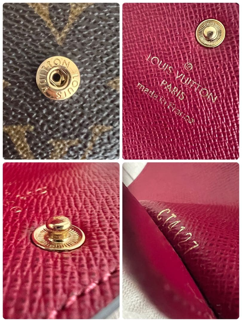 【美品】ルイヴィトン　キーケース　モノグラム　フューシャ　4連　ミュルティクレ4
