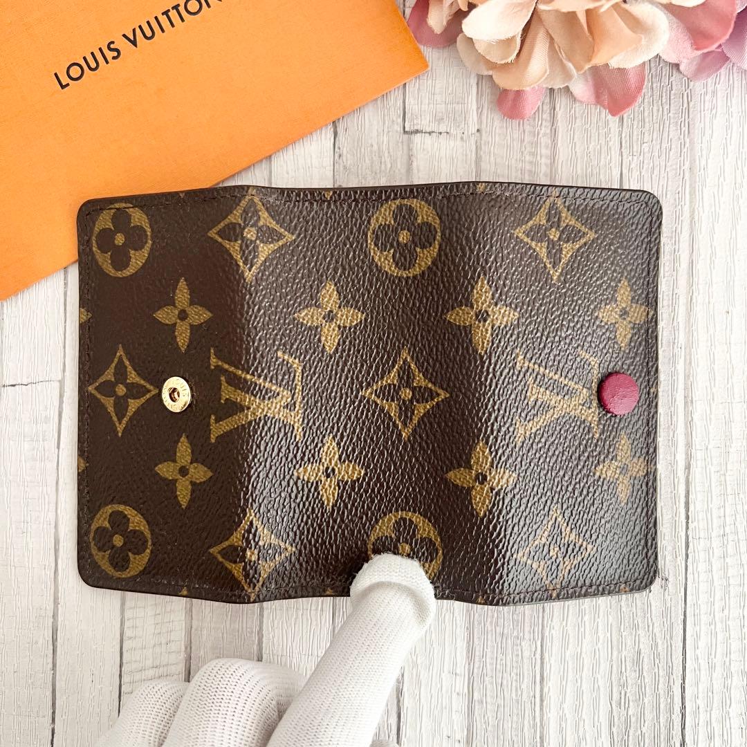 【美品】ルイヴィトン　キーケース　モノグラム　フューシャ　4連　ミュルティクレ4