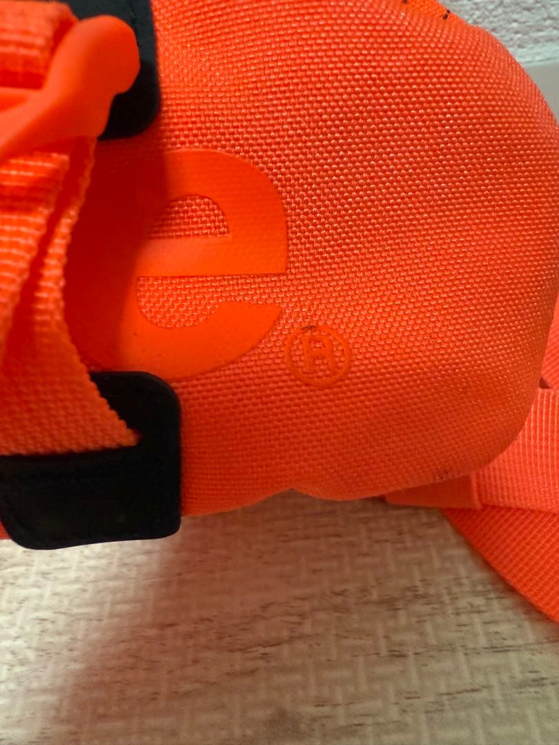 Supreme オレンジ チェック柄 ボディバッグ　/シュプリーム