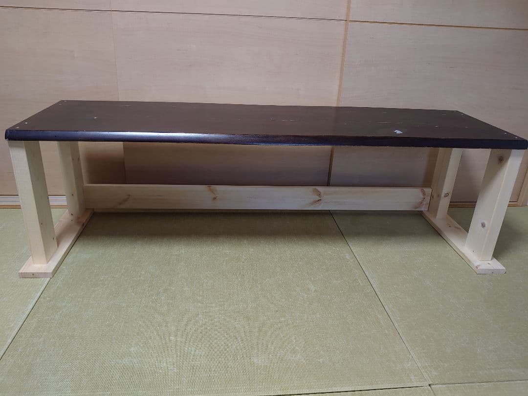 【其の26】中古テーブルを加工したパチスロ実機を置く台（２台用シンプルスタンド）