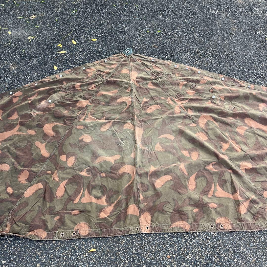 希少、入手困難！ハンガリー軍幕　ポンチョテント　2枚セット