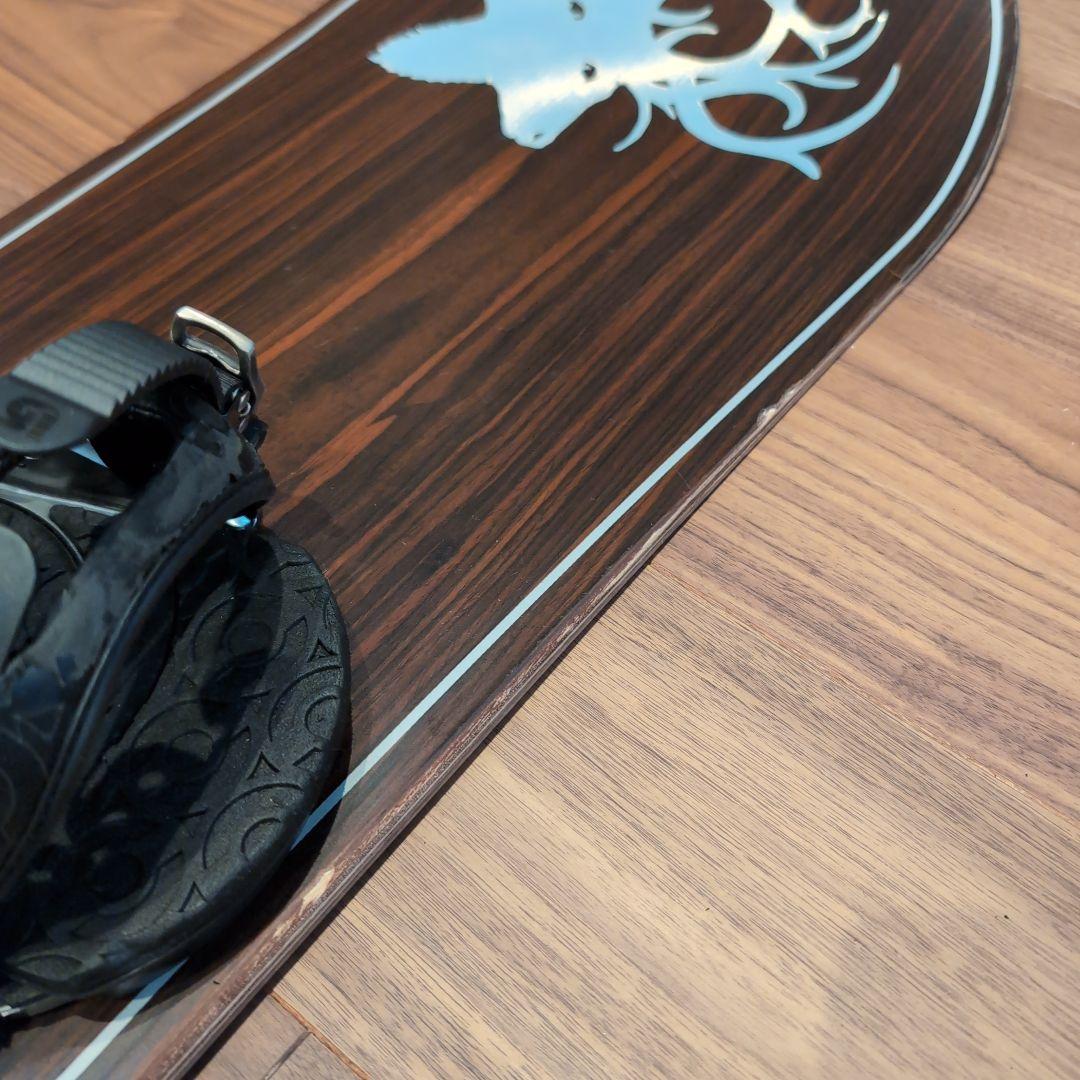 【希少】BURTON idiom スノーボード 156cm 木製 ビンディング付