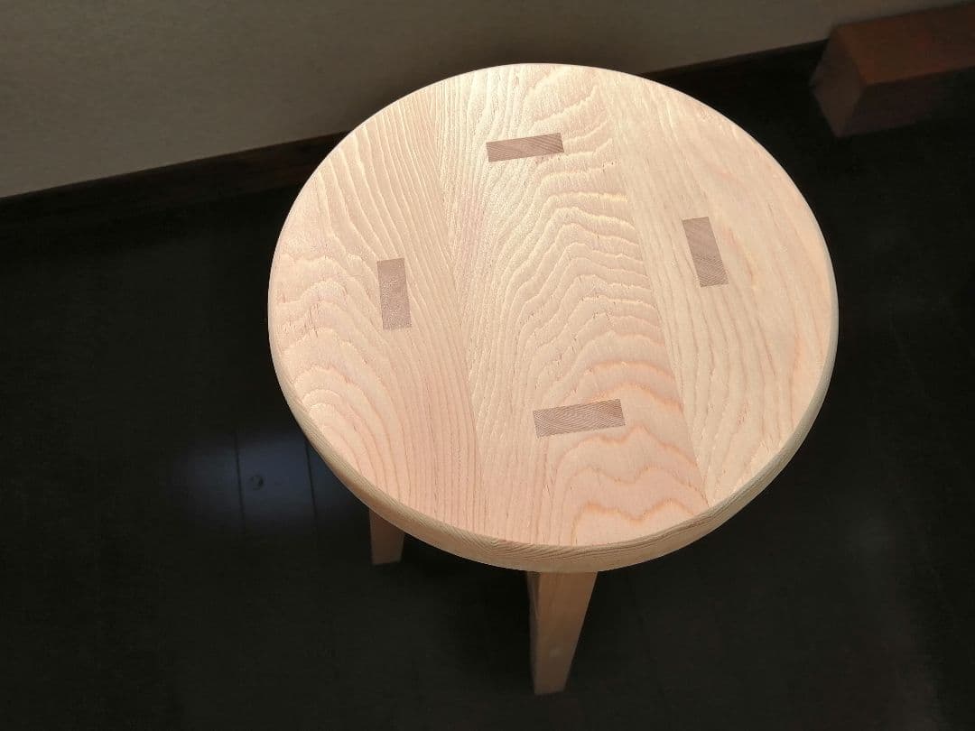 木製スツール　２脚セット　高さ65cm　丸椅子　stool 　花瓶台