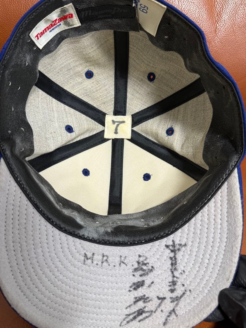 中日ドラゴンズ 谷繁元信 実使用キャップ サイン入り 59センチ