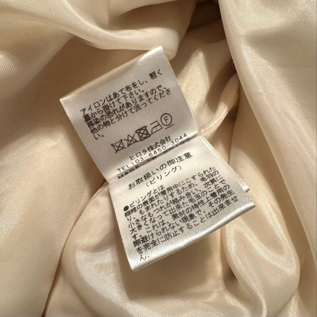 【Noela(ノエラ)】 ファー付きポンチョコート オフホワイト