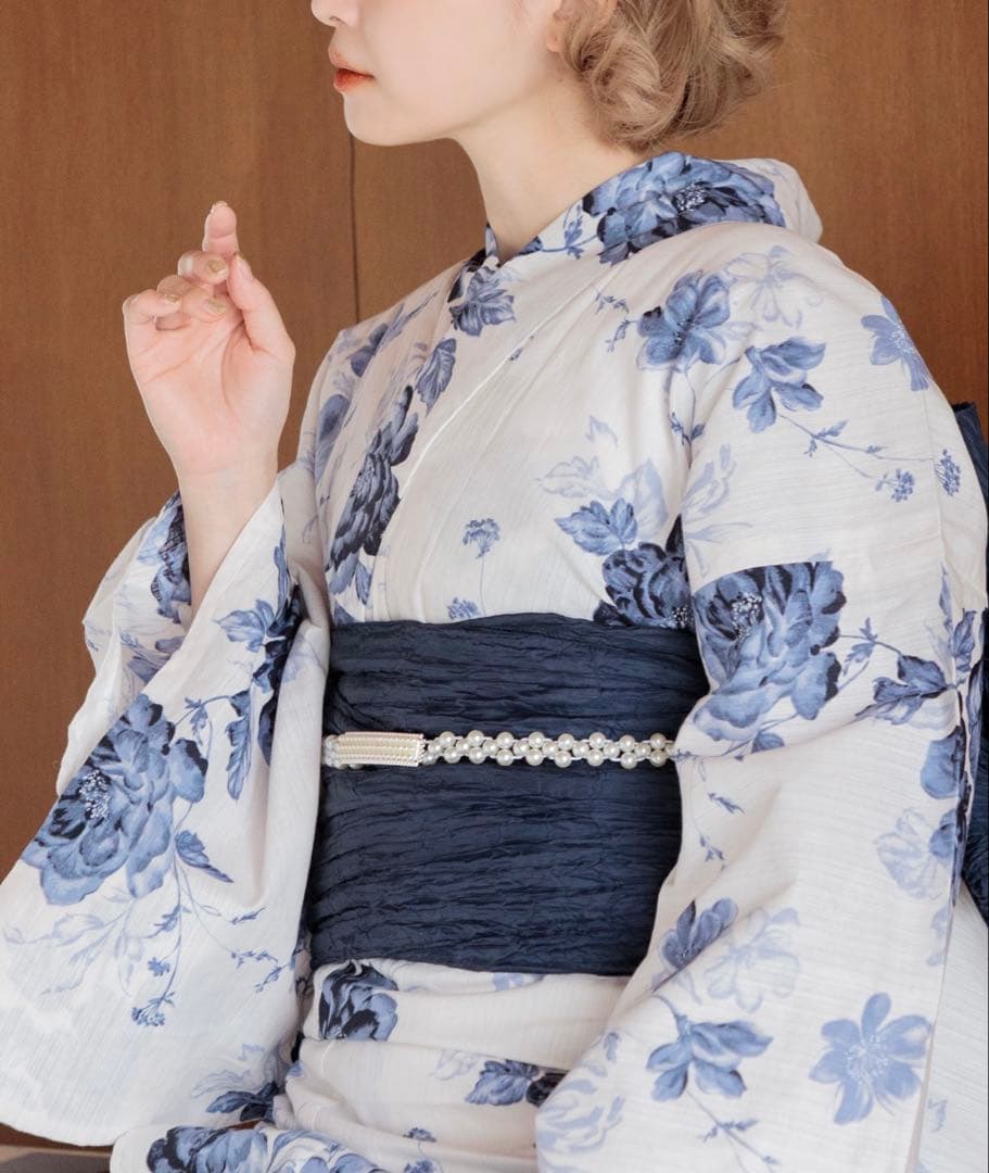 Dita 1人で着られる浴衣　＜水彩の勿応草色＞