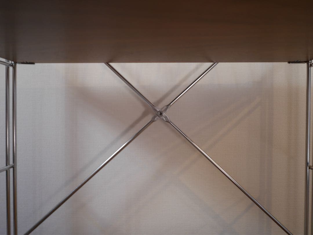 【送料込み】無印良品ステンレスユニットシェルフウォールナット