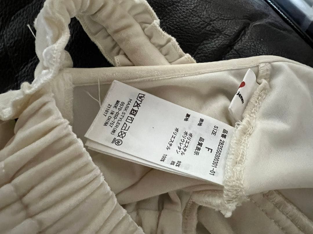 【merry jenny】 コルセットベロアフレアミニワンピース