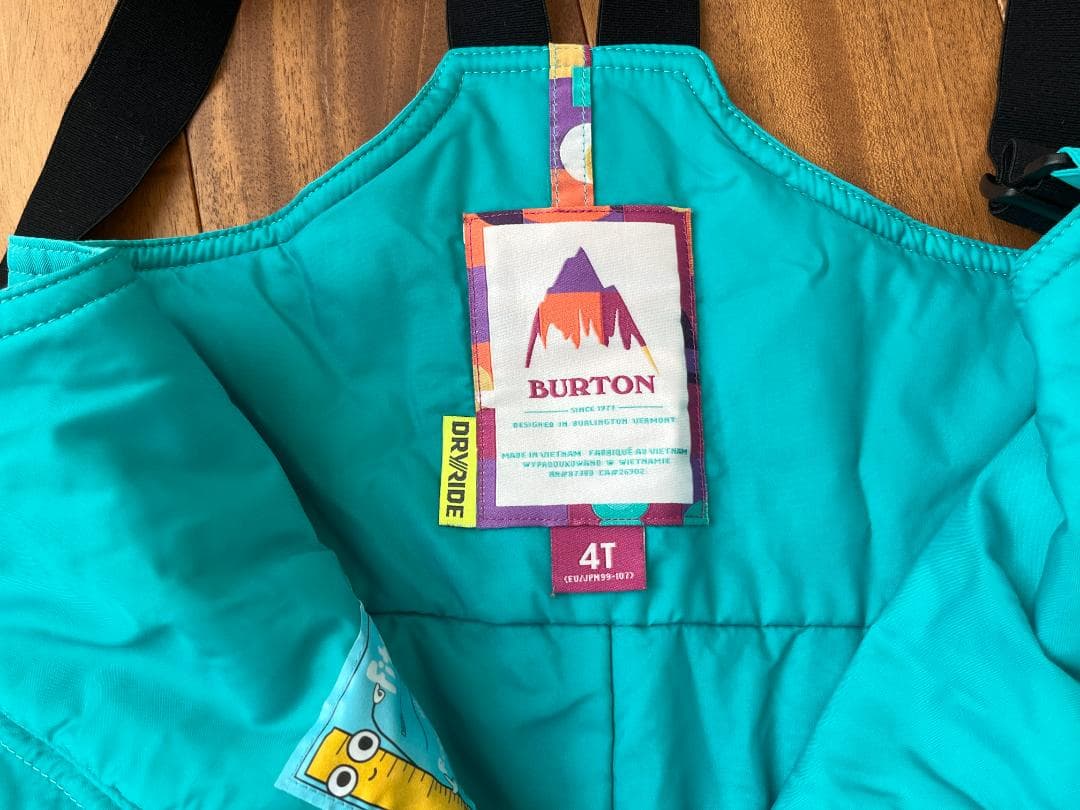 BURTON バートン スノボ ウエア キッズ 4T 上下セット