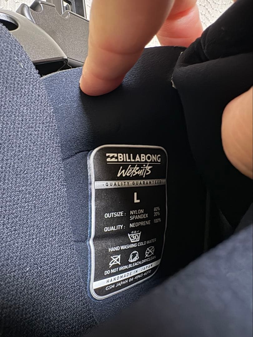 akiBILABONG(ビラボン) 3mm フルスーツ メンズLサイズ