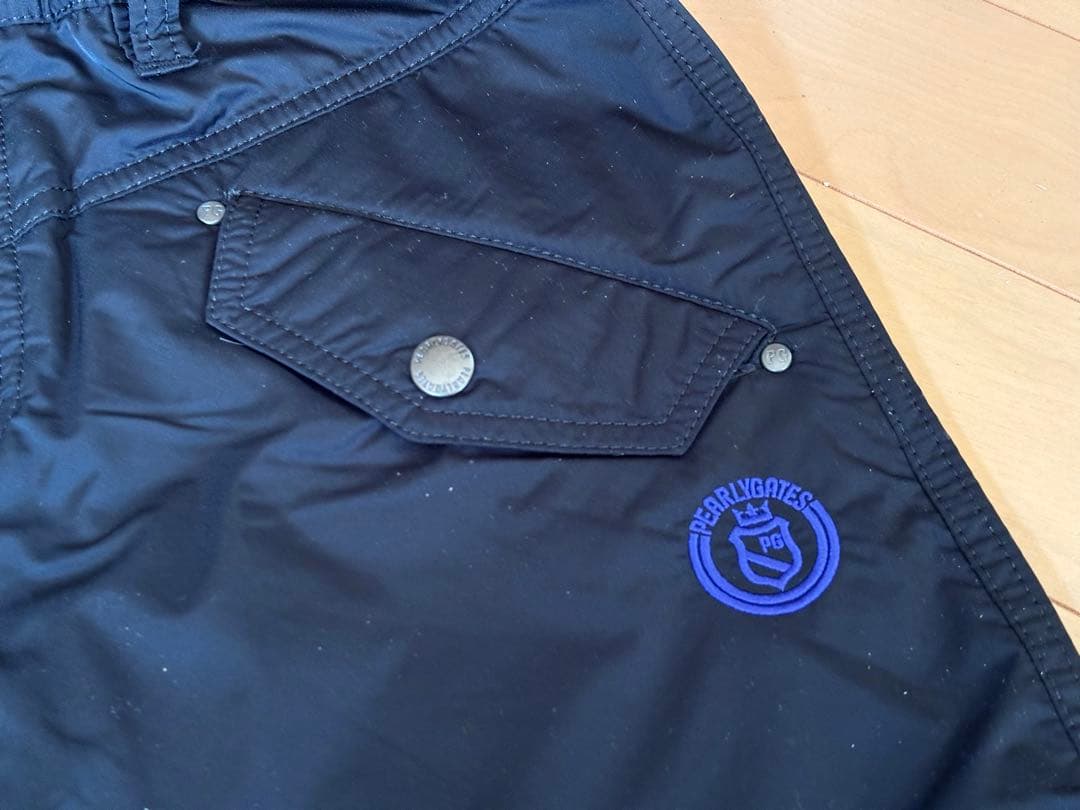 PEARLY GATES 黒 スカート ウエストゴム