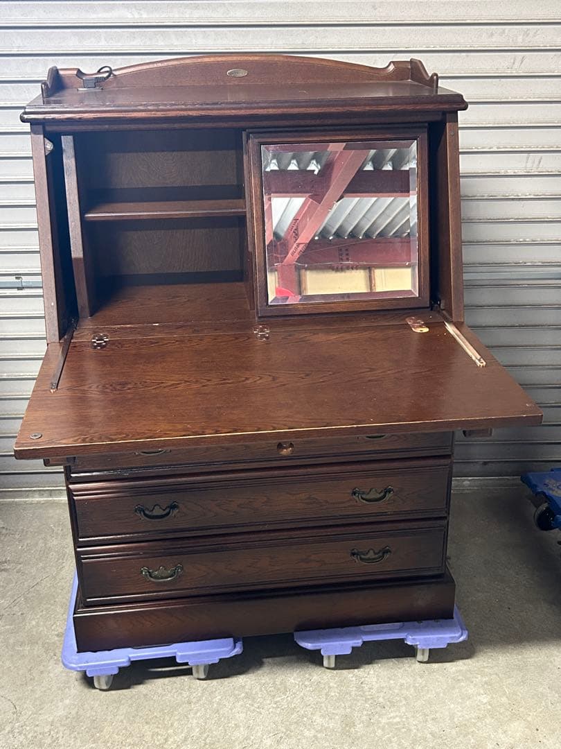 ☆GD234【中古品】ライティングビューロ アトランタ クリ材　幅85cm