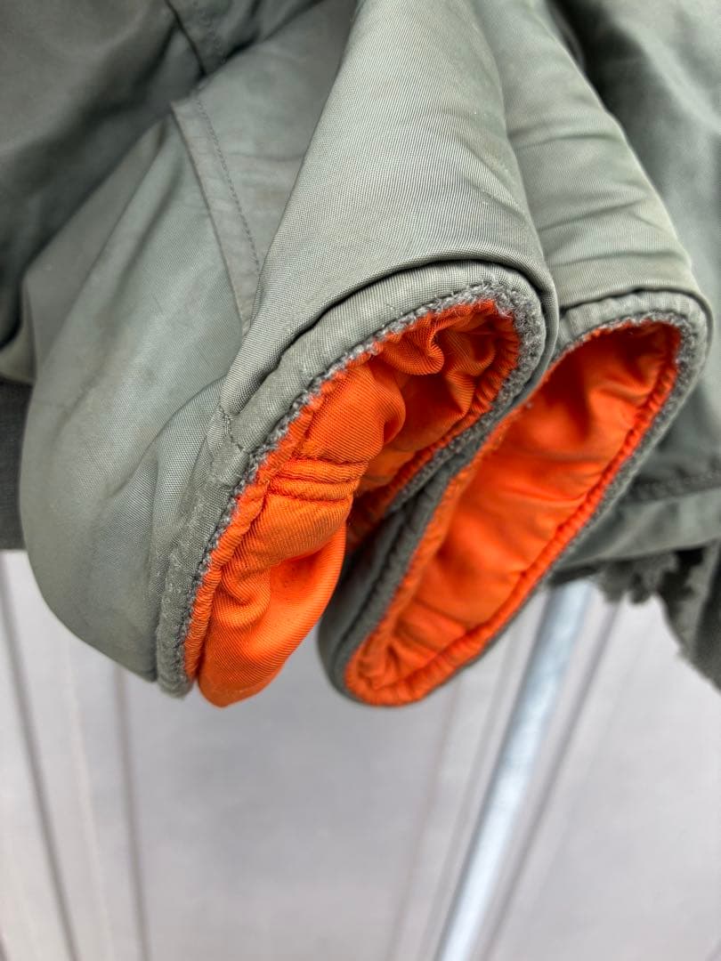 K*N様 60s ma-1米軍実物　ALPHA Mサイズ　1968 袖リブ欠損